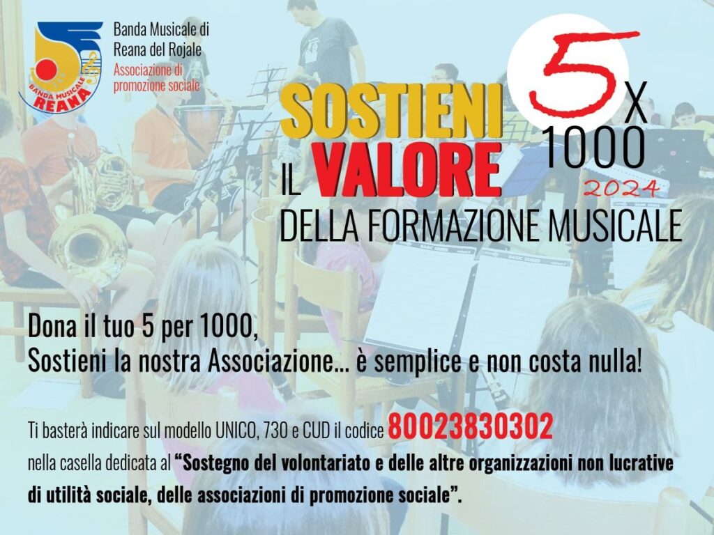 Dona il tuo 5×1000 alla Banda