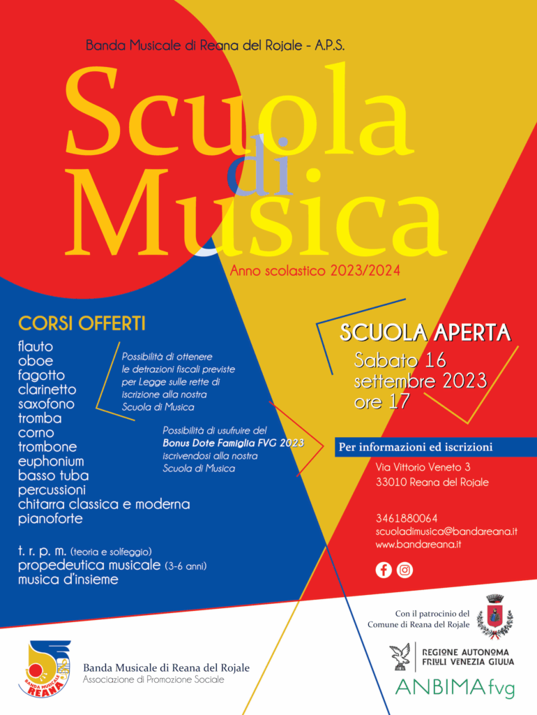 Ripartono le lezioni presso la scuola di musica..